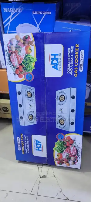 Gas Cooker ADH Double Burner With a Small One