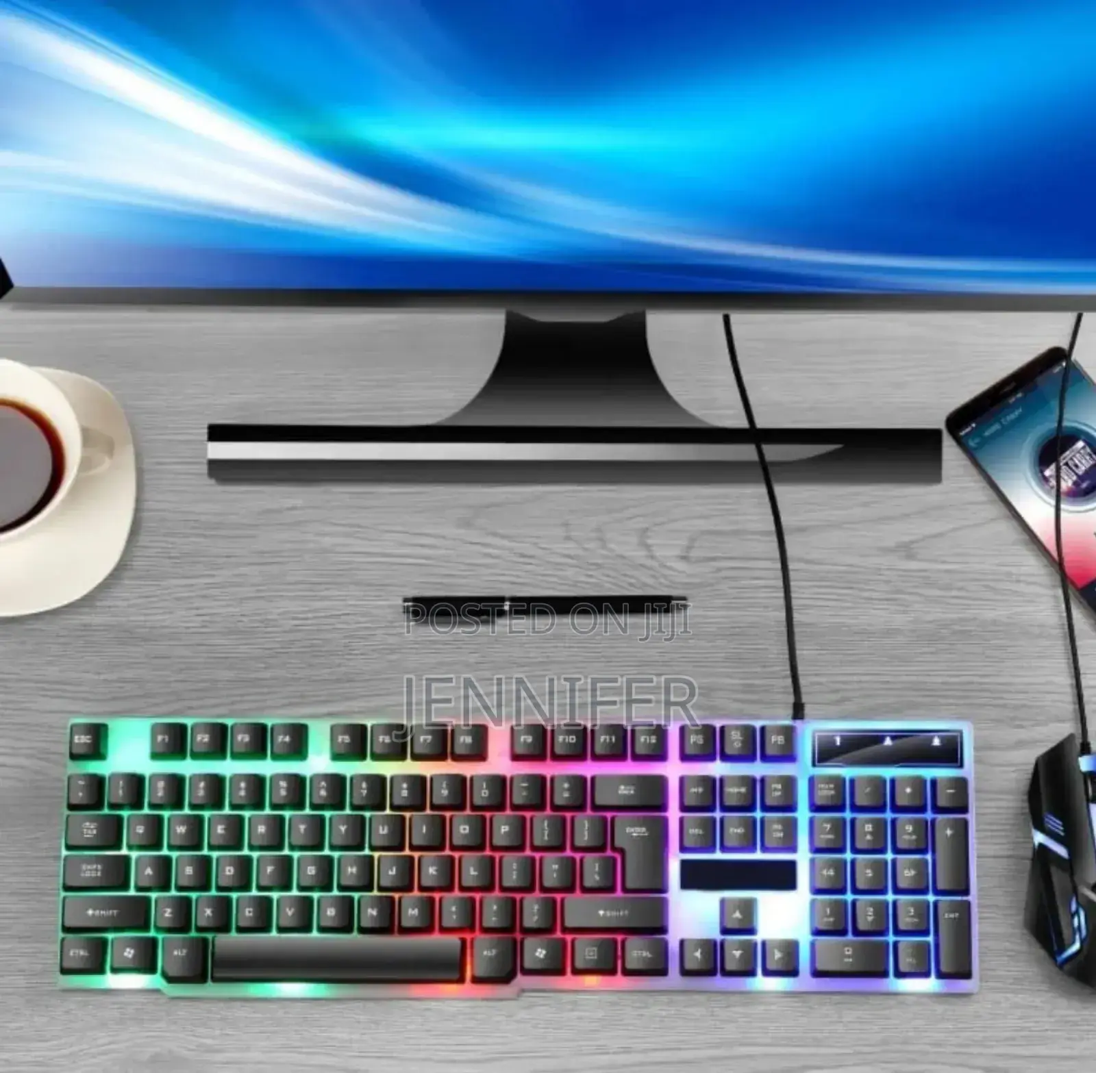 Wired Pro Gaming RGB Keyboard Mouse Combo