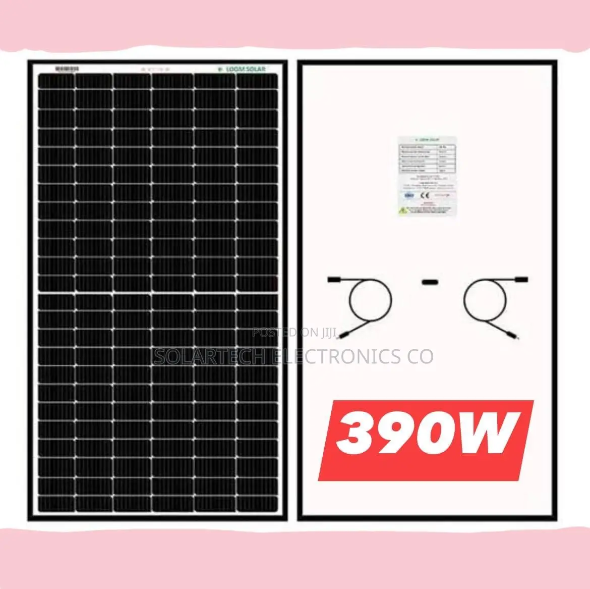 390W Mono Crystalline Panels/ Sun Power