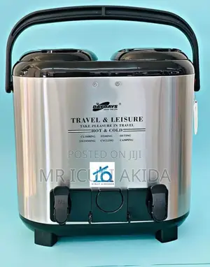 15L Litre Twin Flask Hot Cold Beverage Dispenser
