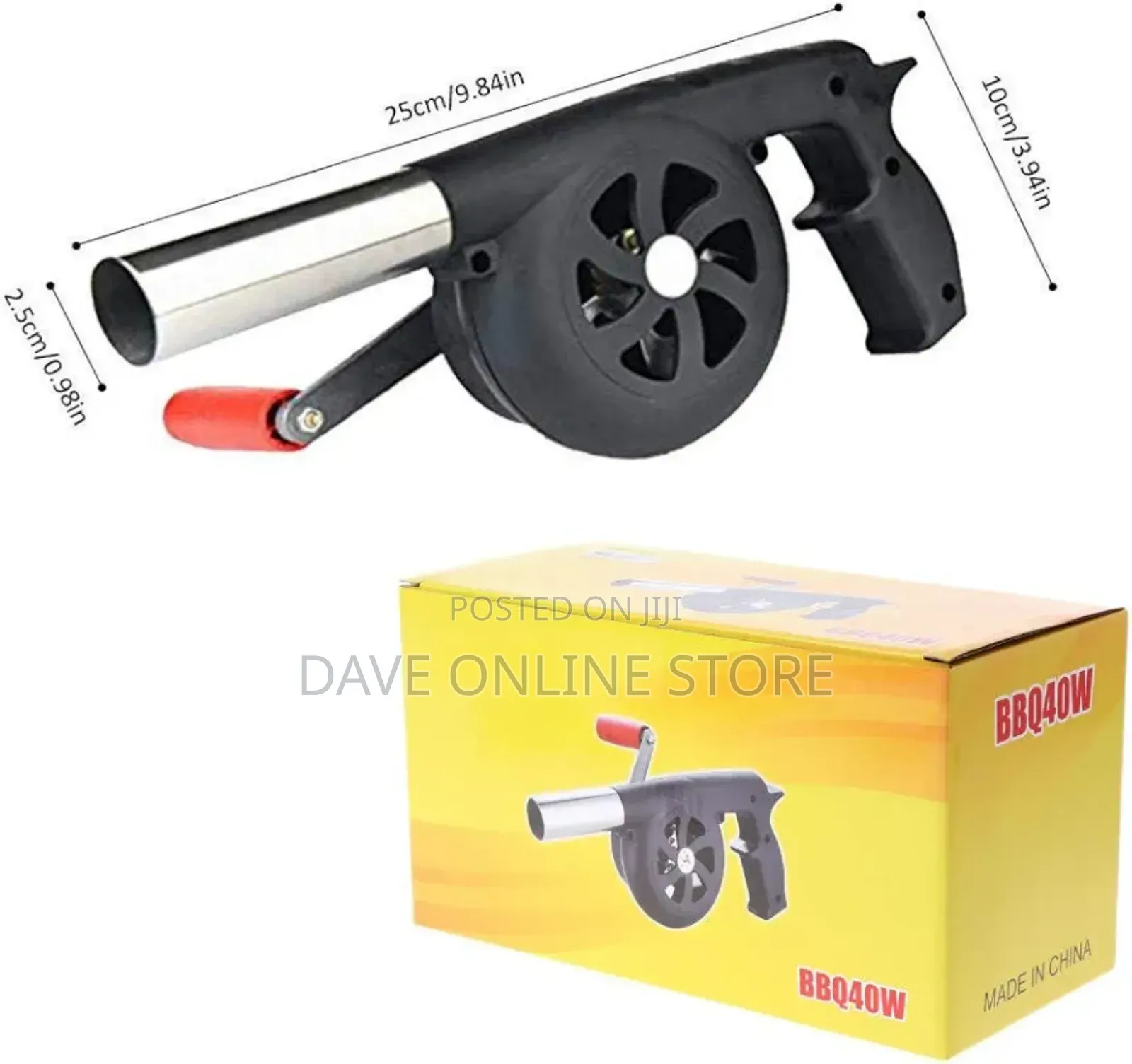Manual Air Blower, Black, for Fire Starters, , BBQS