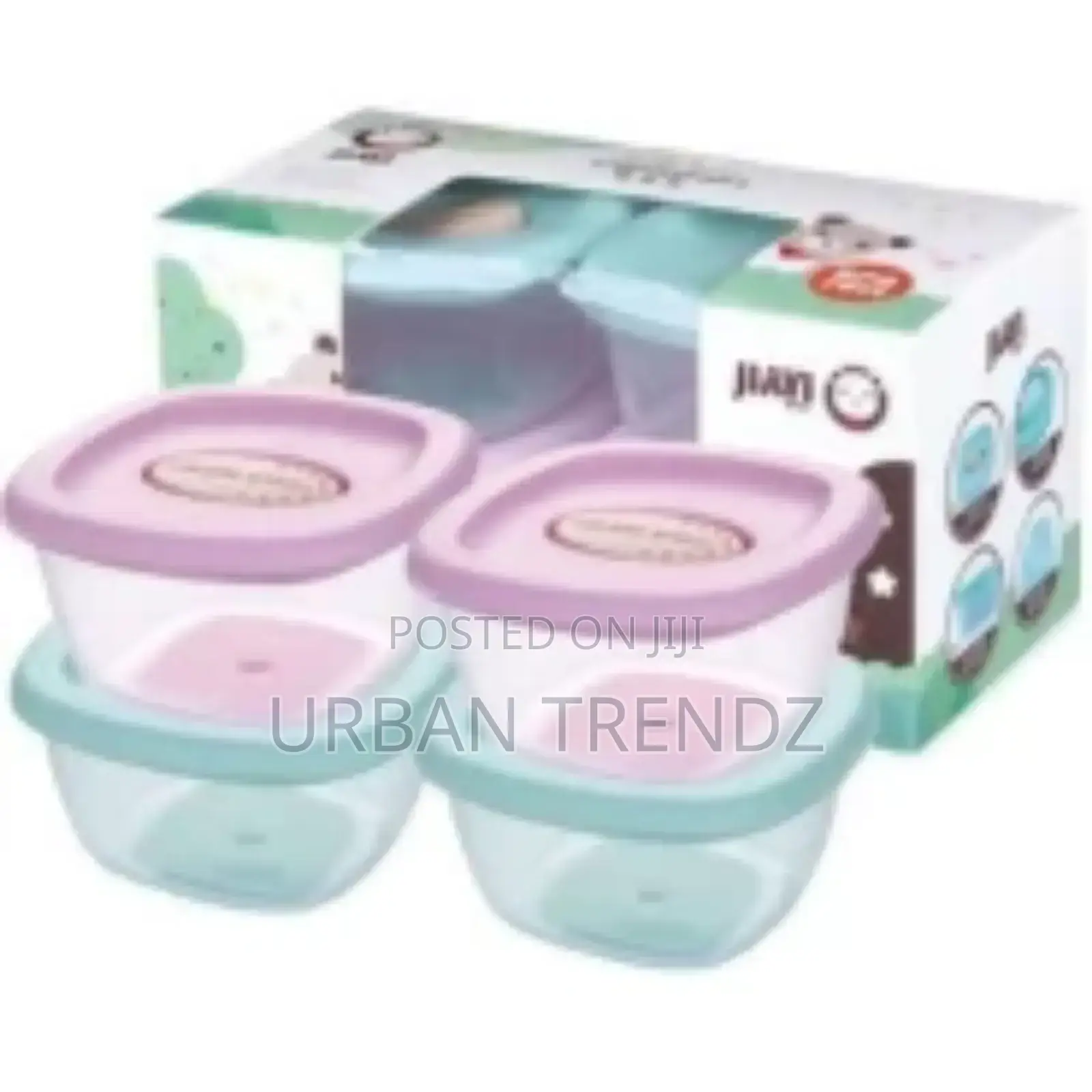 4pc Baby Food Storage Container Boxes – Multi-Colour