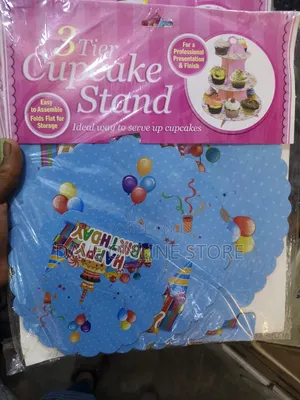 Three Tier Paper Cupcake Stand