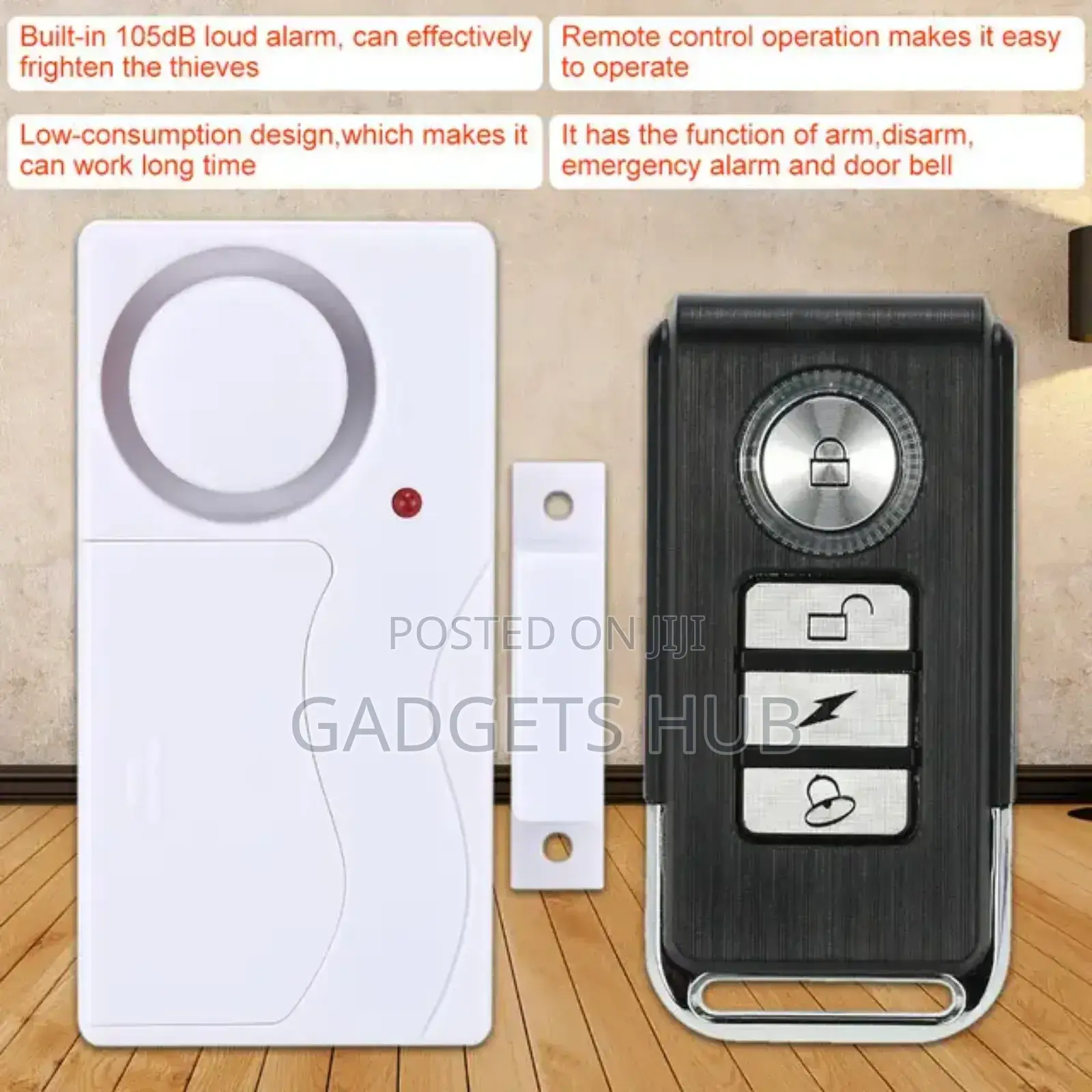 Wireless Anti-Theft Remote Magnetic Door Sensor Alarm