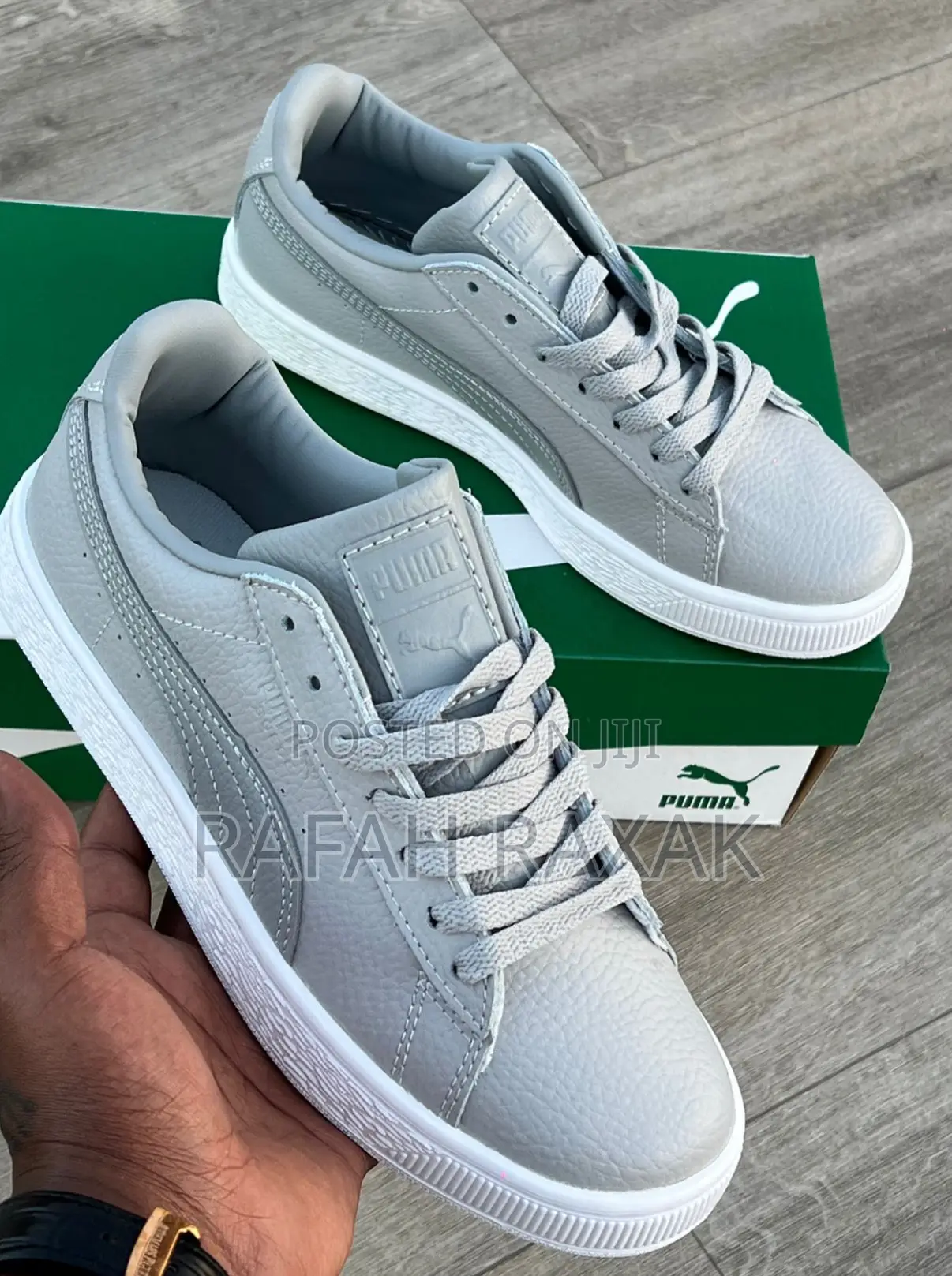 Original Puma Suede Grey/White Casual Leather Sneakers