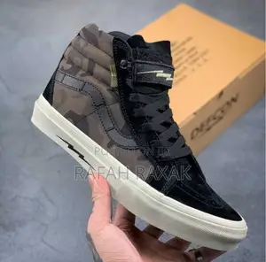 Original Sk8 Hi Vintage Vans Notchback Multi Cam Black