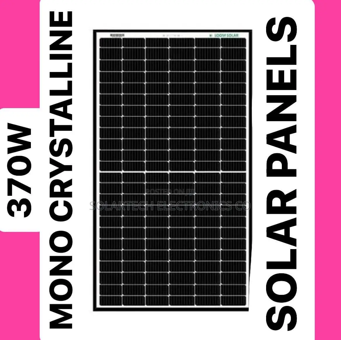 370W Mono Crystalline Panels/ Sun Power Solar