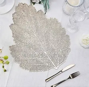 6pcs Protective Plastic Leaf Placemats