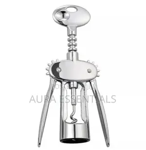Silver Cover Corkscrew Opener