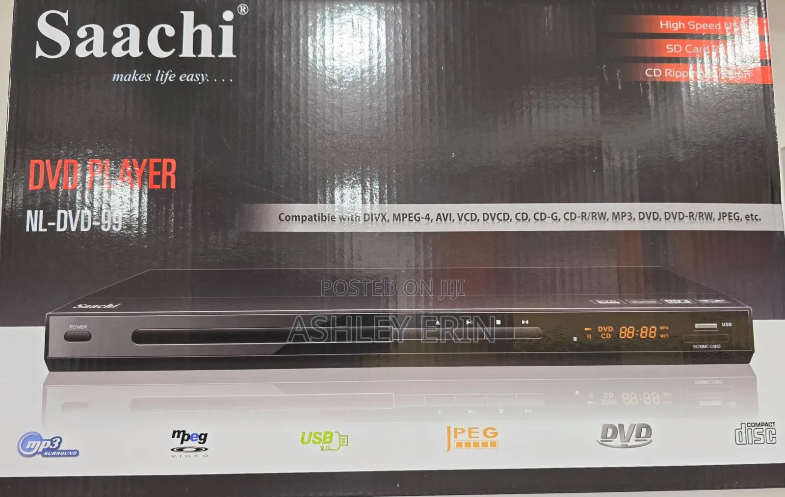 Saachi Home DVD Player -Black