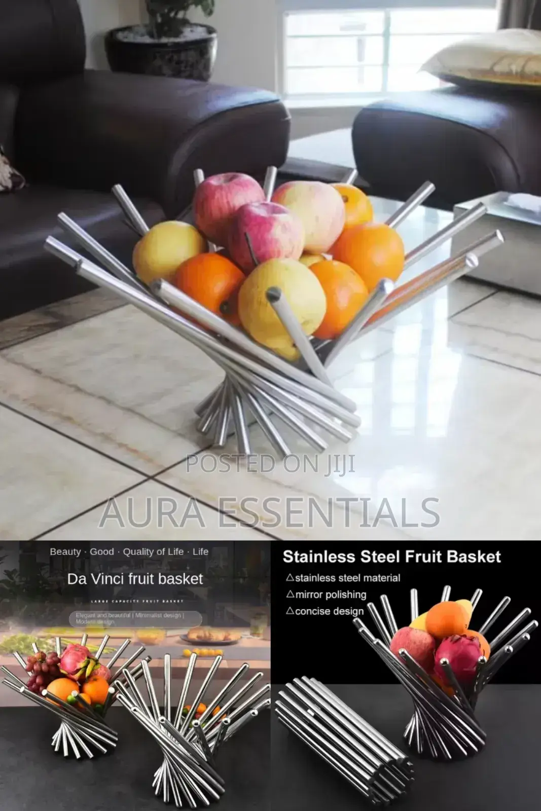 Fashion Creative Stainless Steel Fruit Stand
