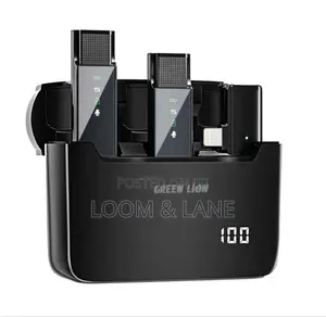 2 in 1 Green Lion Digital Display Microphone