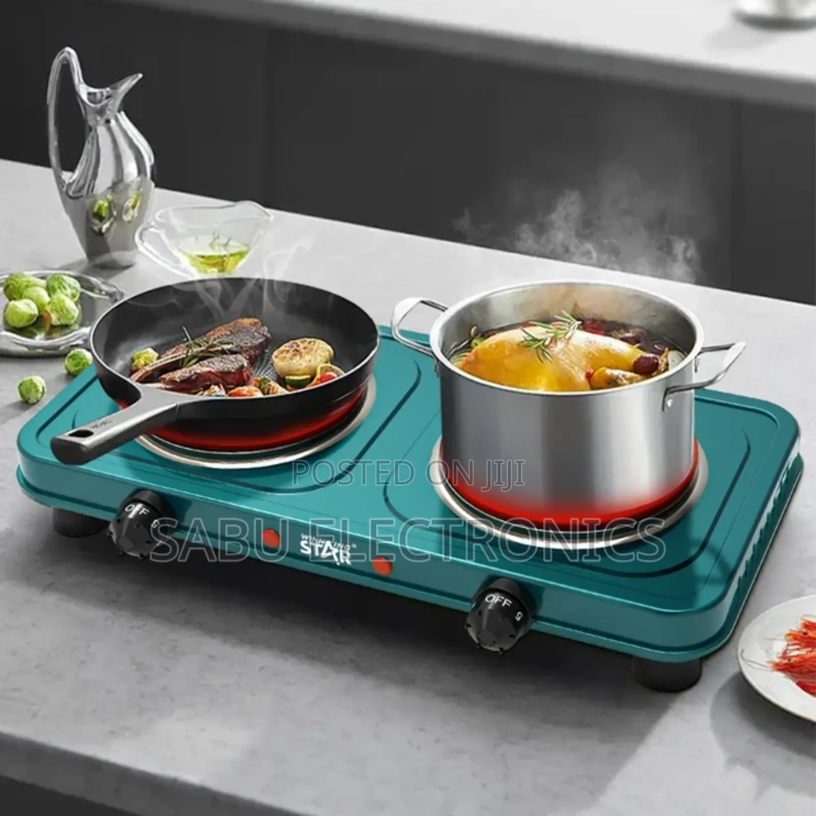 Winning Star Fast Cooking Hot Plate 2000W - Double Burner*