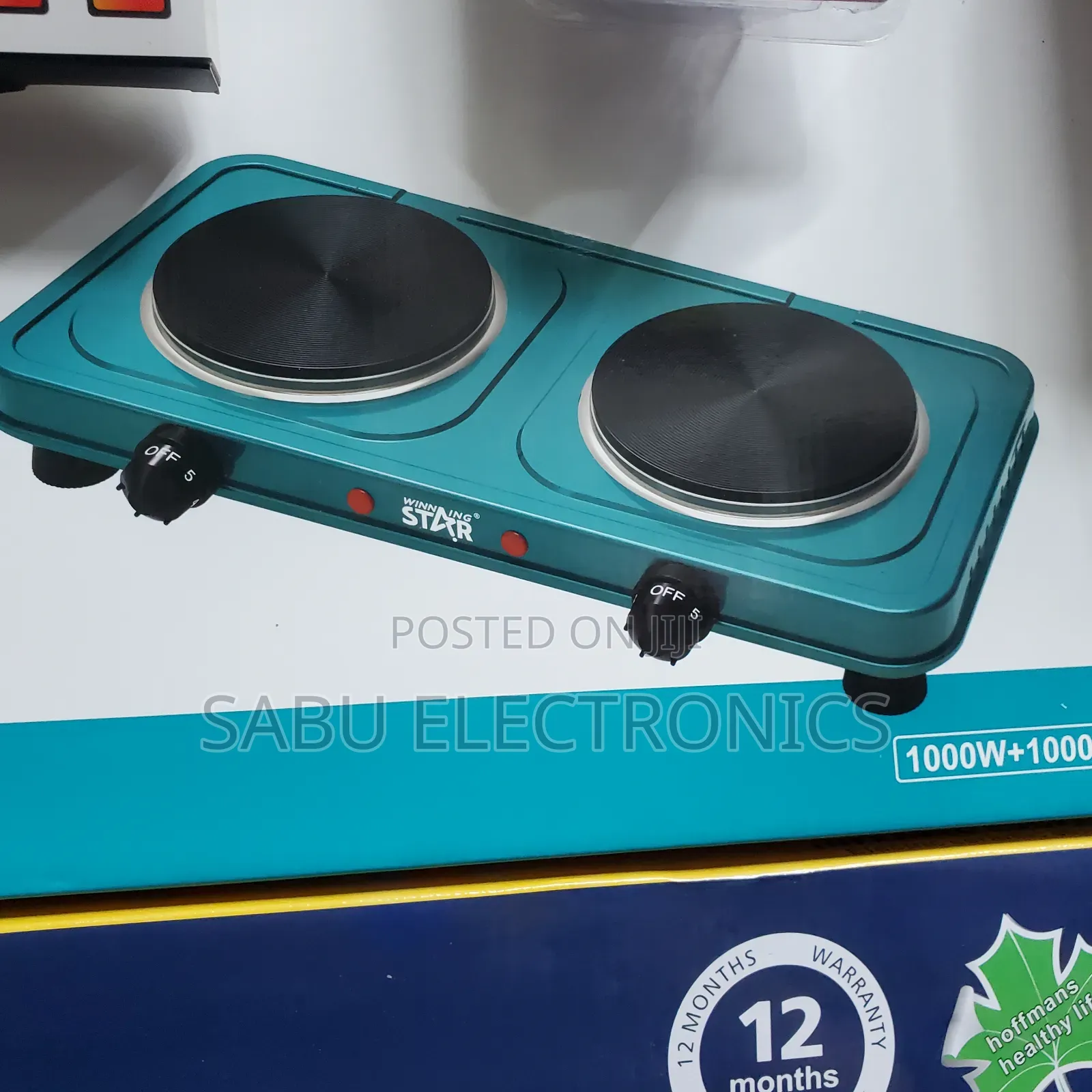 Winning Star Fast Cooking Hot Plate 2000W - Double Burner*