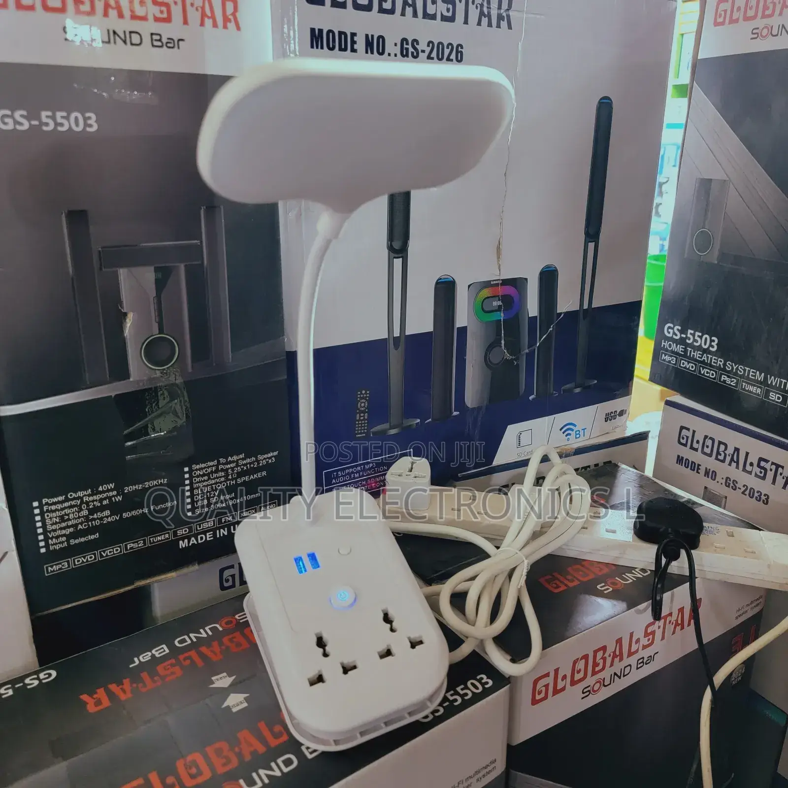 Smart Desk Lamp With Sockets