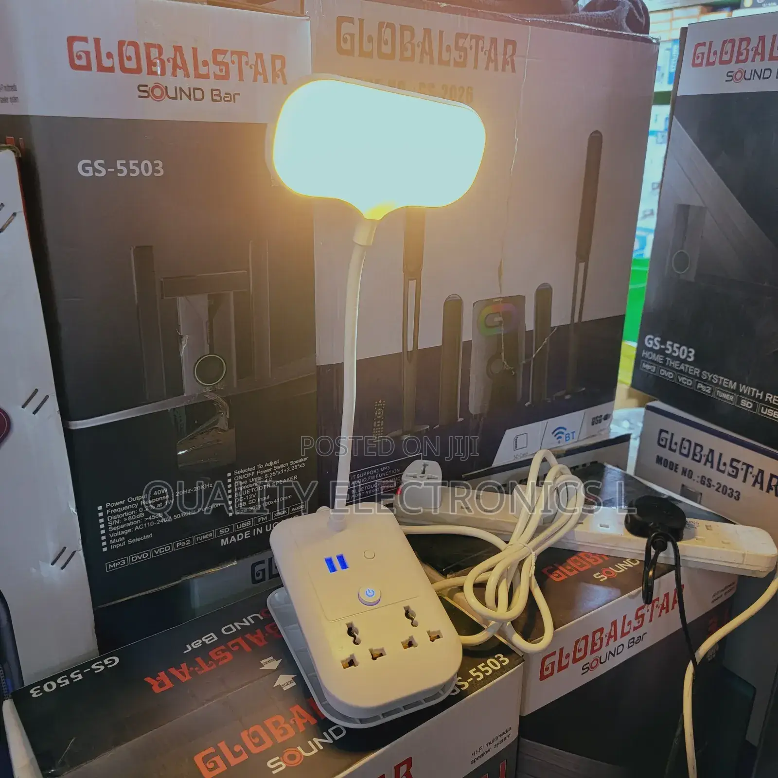 Smart Desk Lamp With Sockets