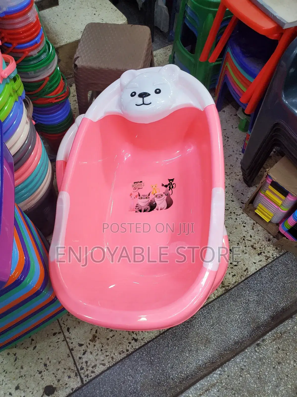 Pink Baby Basins Plastic
