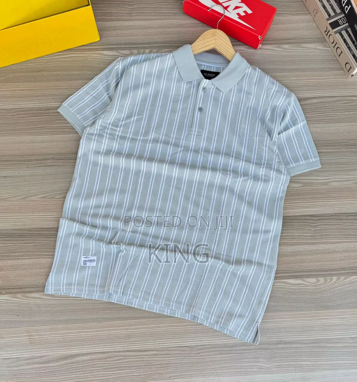 New Collar Stripes T-Shirt