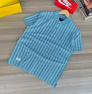 Majestic Collar Stripes T-Shirt