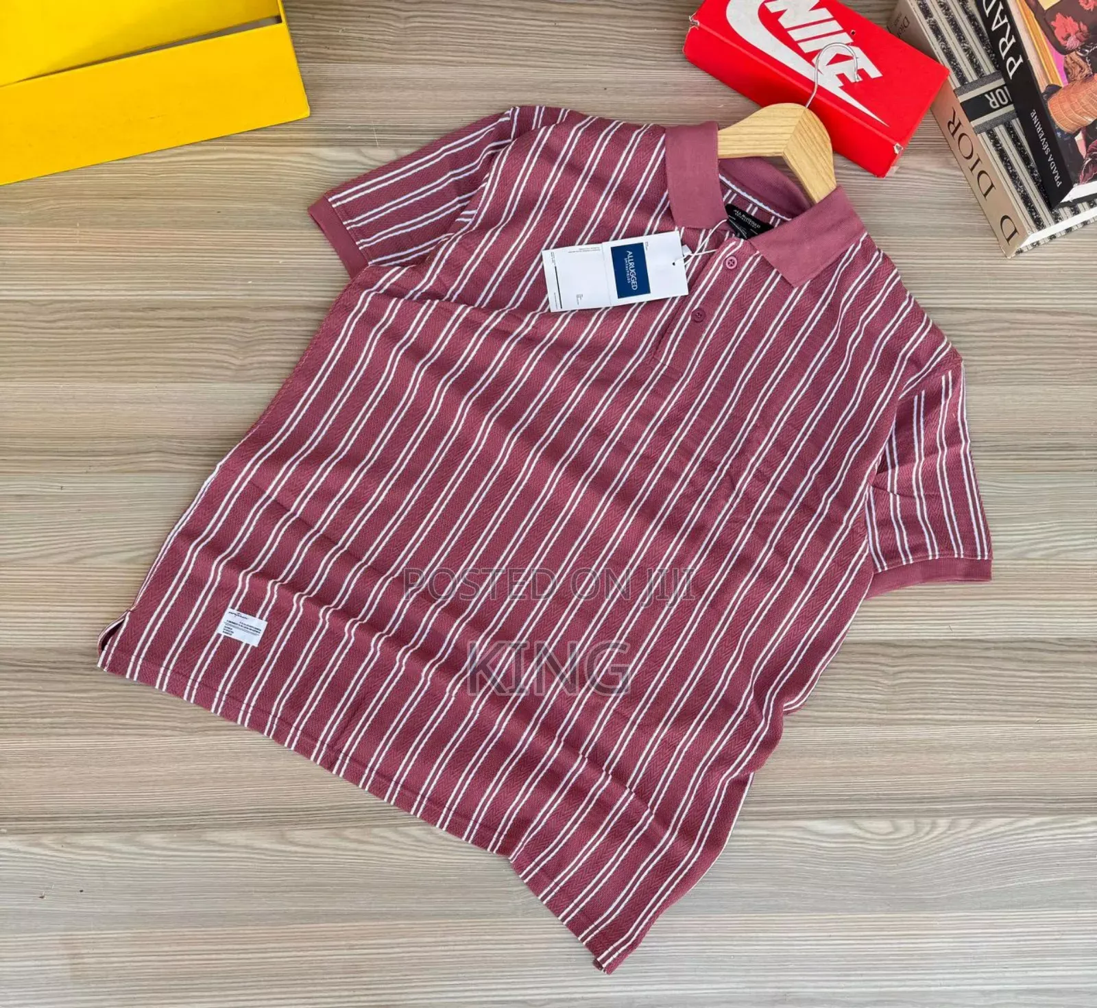 Homage Collar Stripes T-Shirt