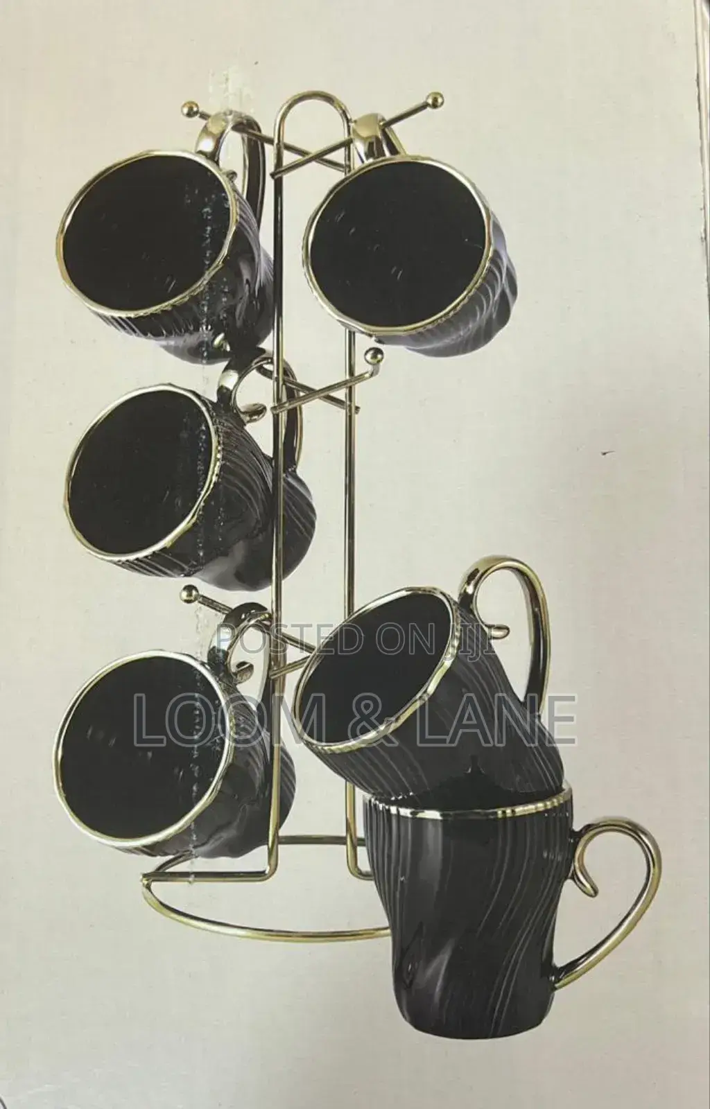 6pcs Mugs With Rack