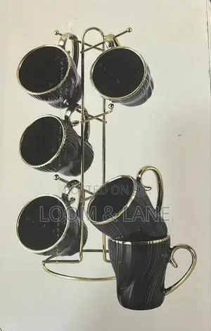 6pcs Mugs With Rack