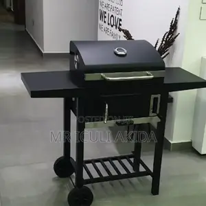 Foldable/Adjustable Charcoal BBQ Grill Stove WTH Warmng Rack