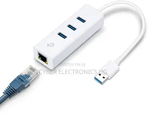 USB 3.0 to 3 Port Usb Hub to Ethernet RJ45 Adapter
