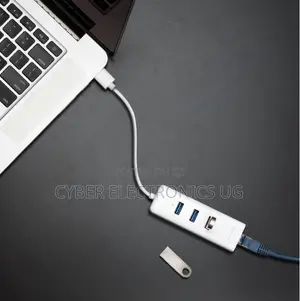 USB 3.0 to 3 Port Usb Hub to Ethernet RJ45 Adapter