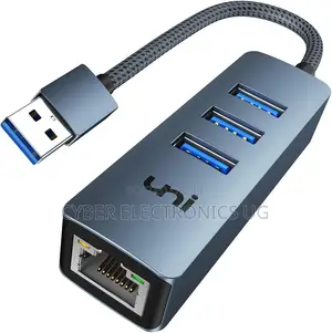 USB 3.0 to Ethernet Adapter With 3 Port Usb Hub