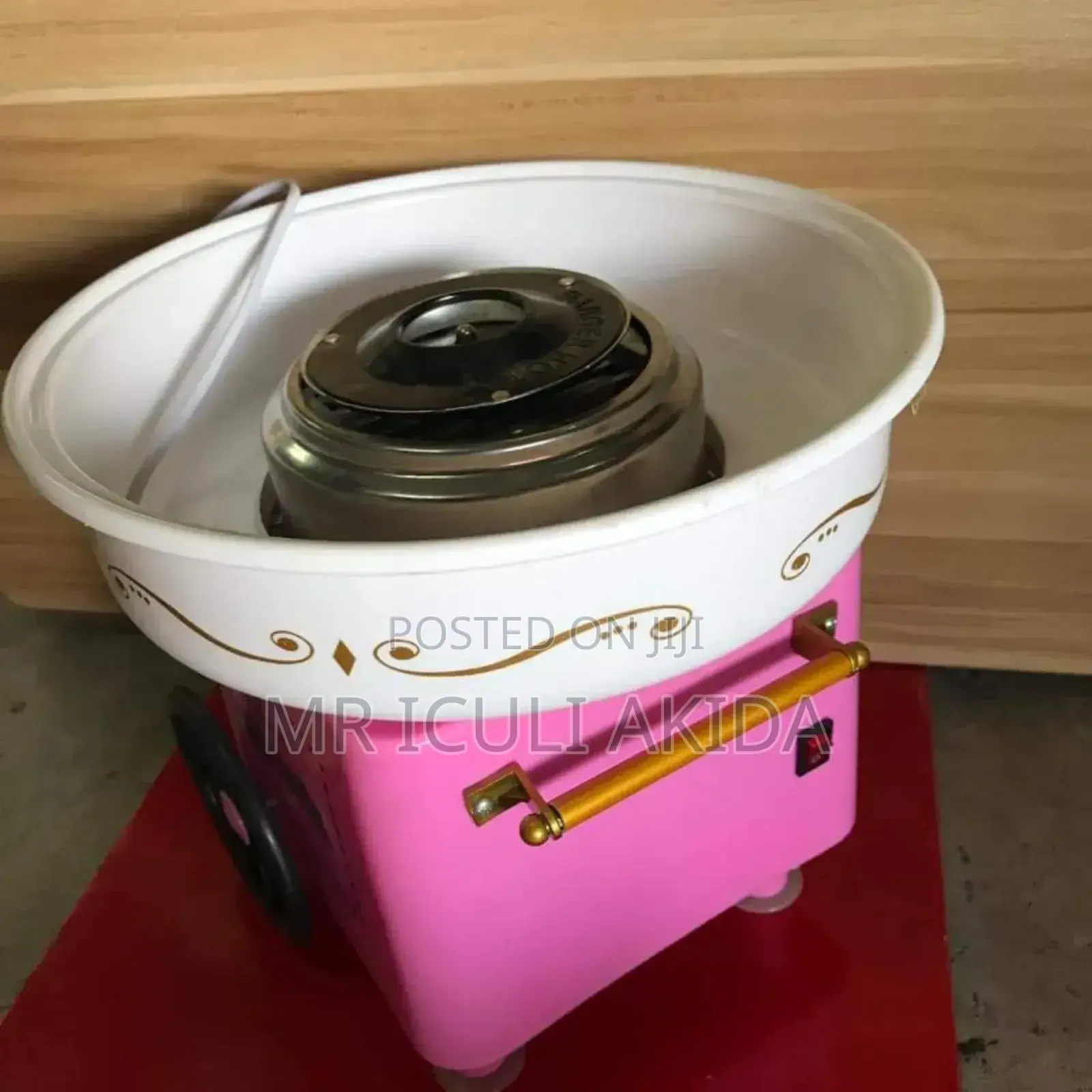 Mini Pink Vintage Electric Cotton Candy Floss Maker Machine