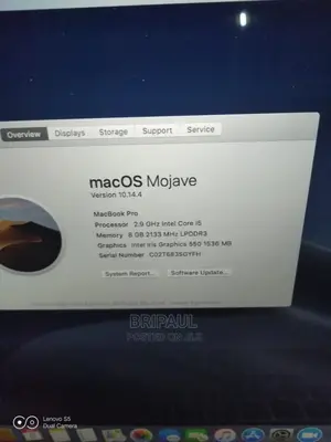 New Laptop Apple MacBook Pro 2018 8GB Intel Core I5 SSD 256GB
