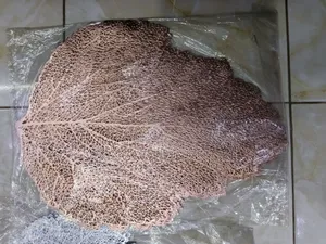 6 PCS Rose Gold Leaf Shaped Table Mats