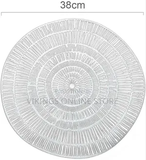 Taktik Round Silver Place Mats Table Mats