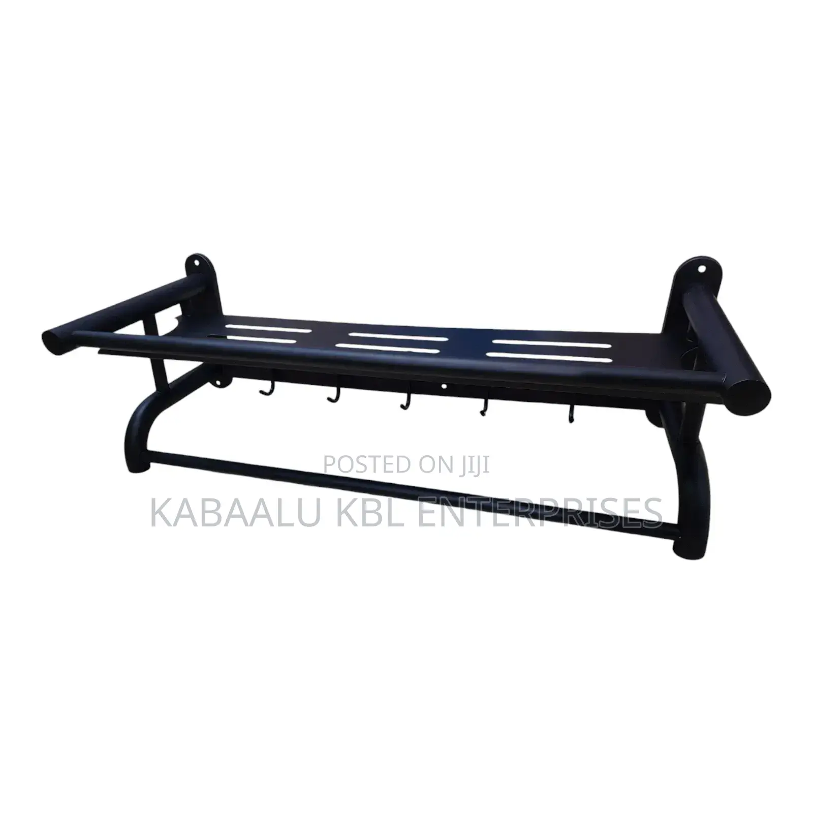 Towel Racks Black and Silver