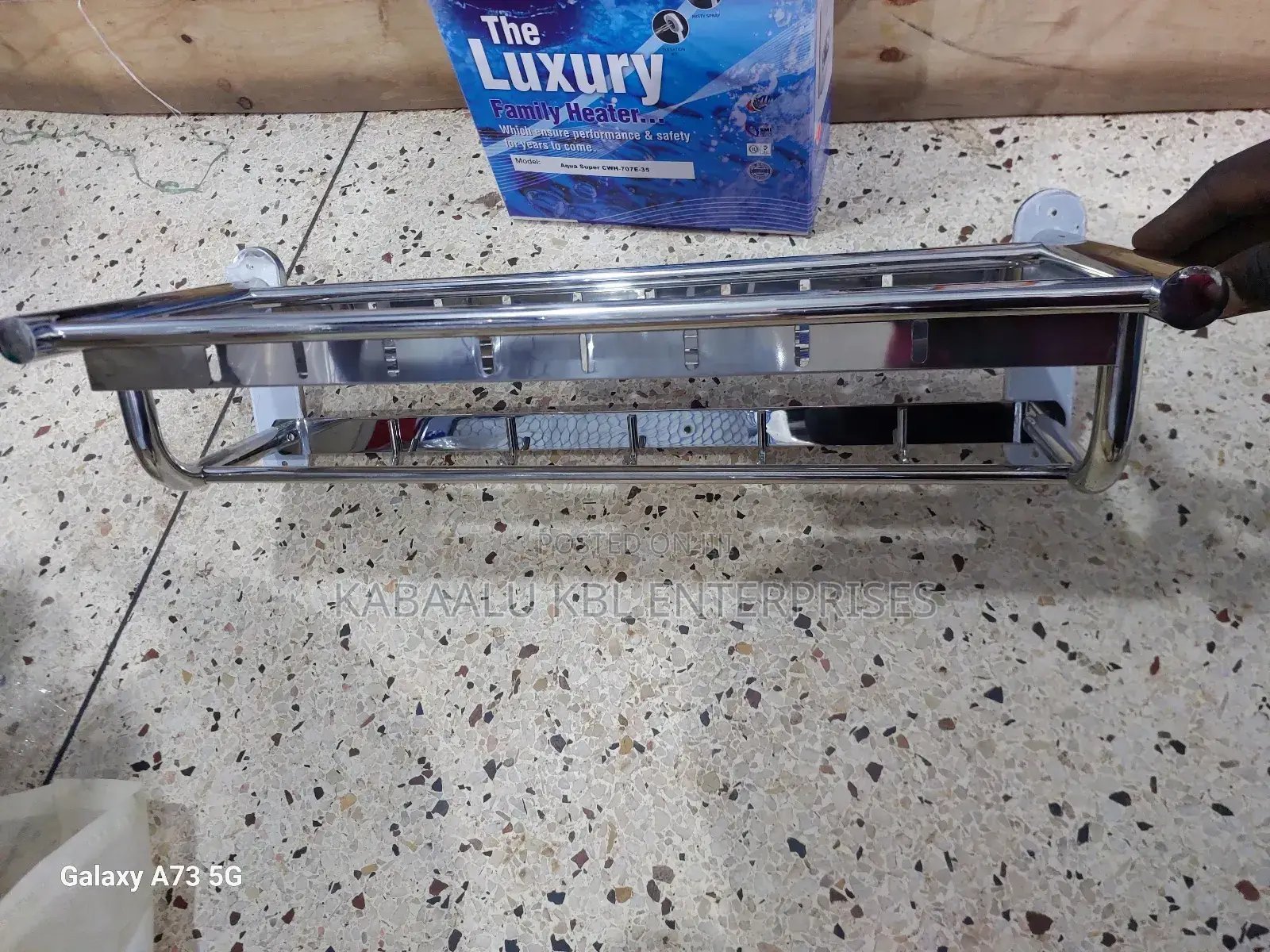 Towel Racks Black and Silver