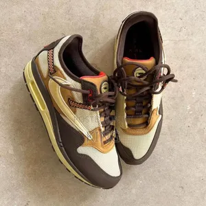 Exact Travis Scott X Nike Air Max 1 Baroque Brown Sneakers