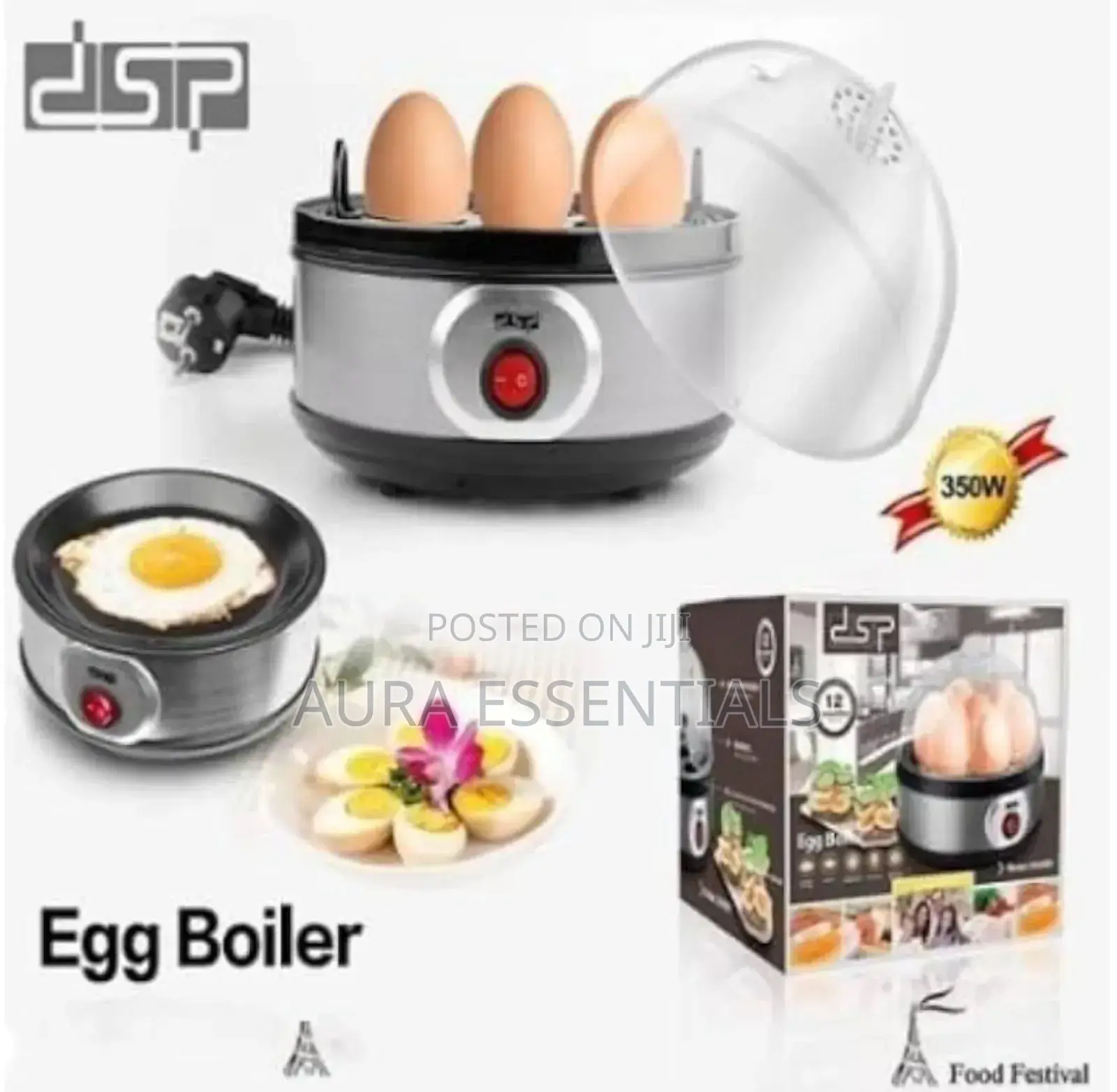 3 in 1 DSP Electric Hard Boiled Egg Cooker