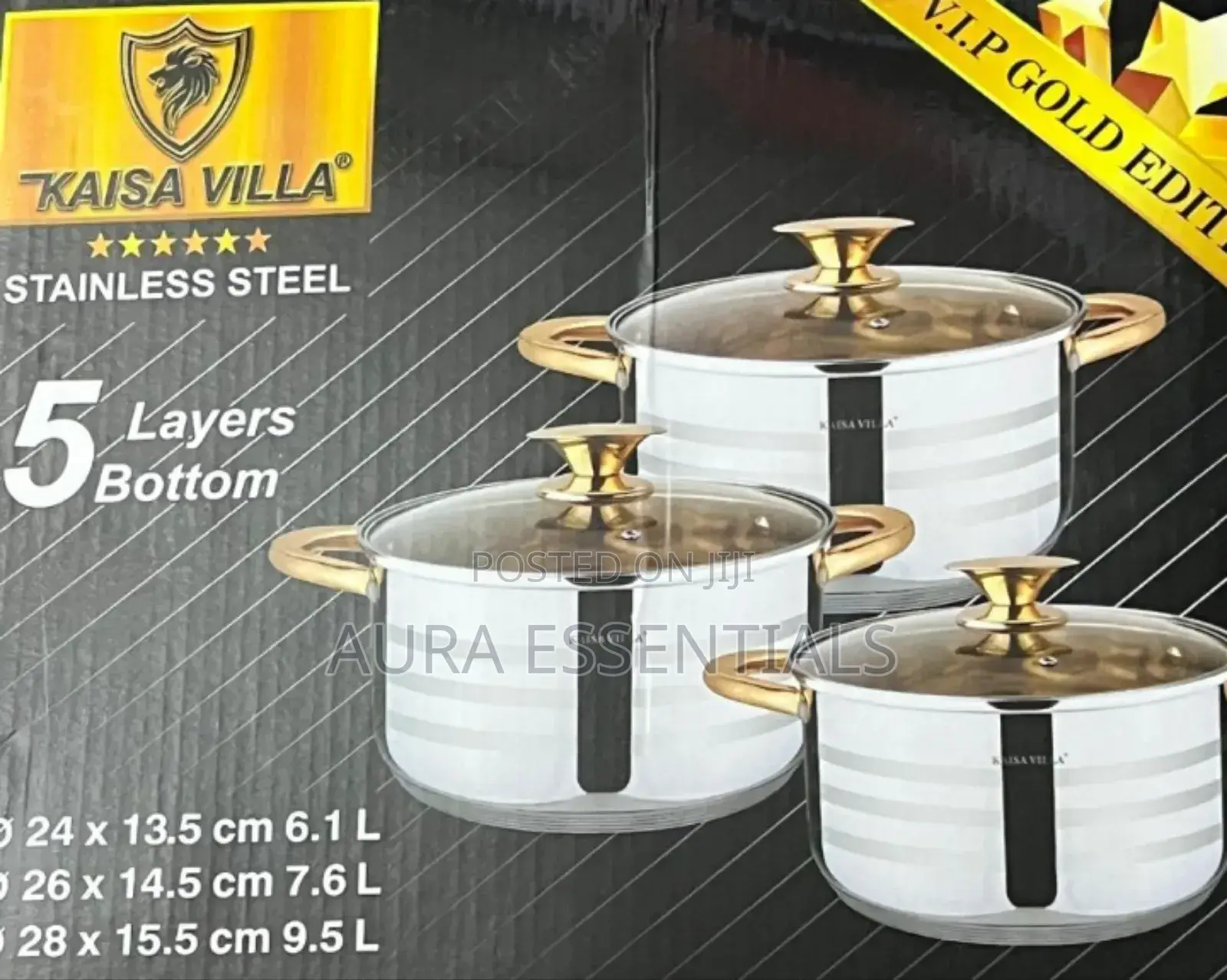 Kaisa Villa 6pcs Cookware Upgraded Cookware
