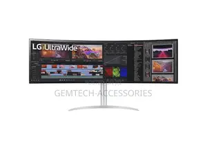 Lg 49wq95c-W 49 Inch Curved Ultrawide DQHD Nano Ips Monitor,