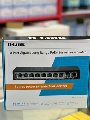 10-Port 10/100/1000base-T Long Range 250m Poe+ Surveillance