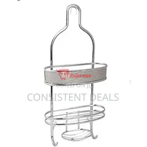 Vertical Fit Bathroom Shower Caddy Organizer Storage Rack