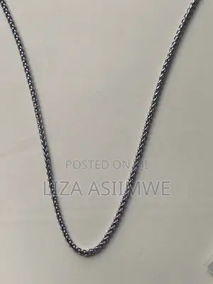 Medium Long Thin Silver Necklaces for Men