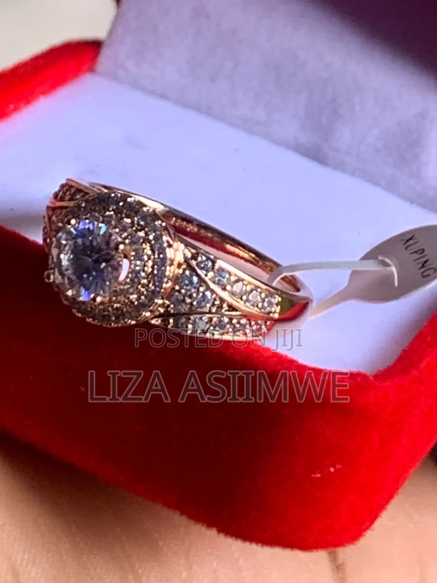 Stainless Steel Round Engagement Rings
