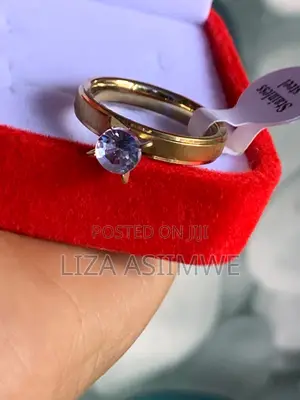 Stainless Steel Gold Engagement Rings