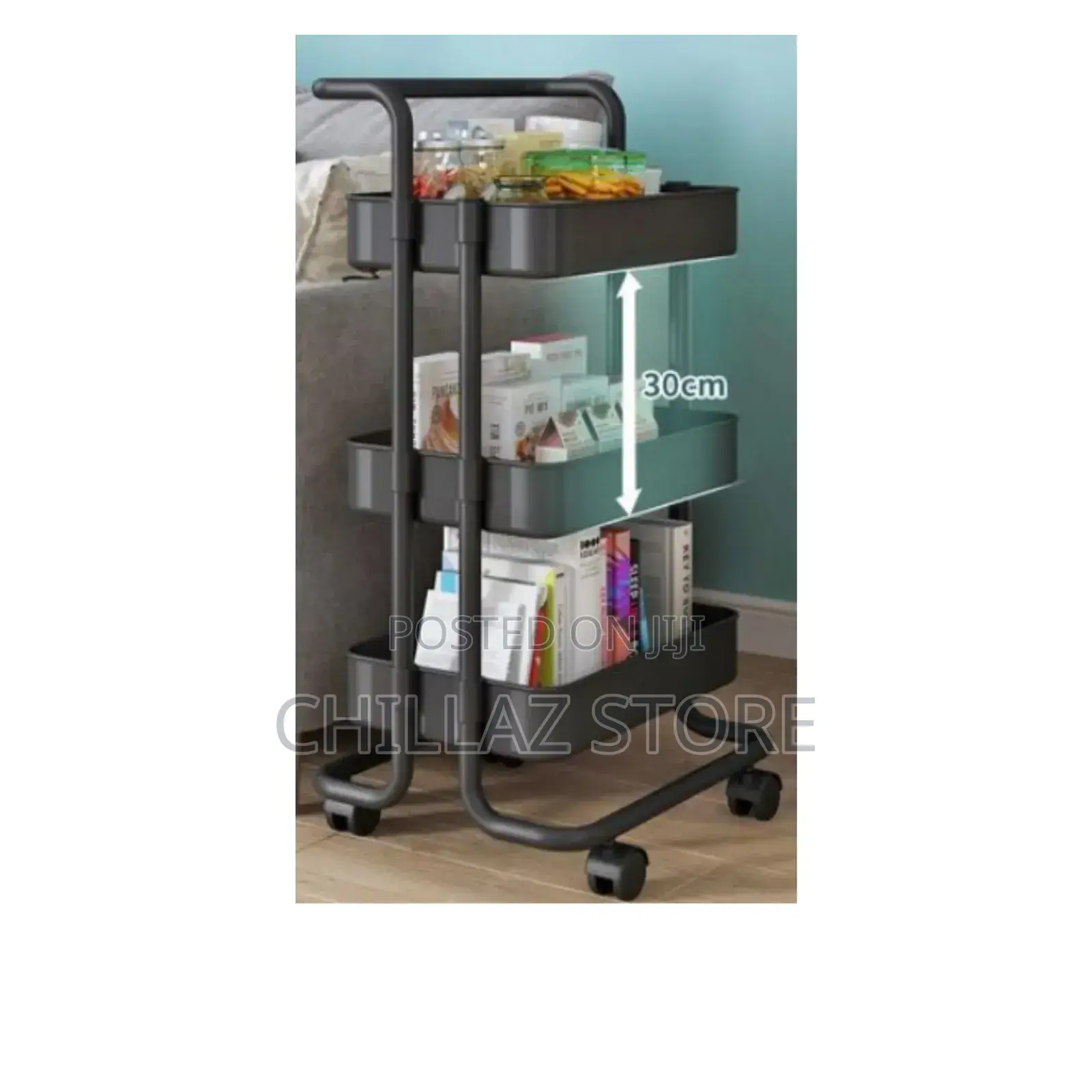 3 Tier Kitchen Rolling Cart.