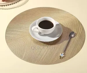 Smart Highly Decor Stylish Golden Round Table Mat