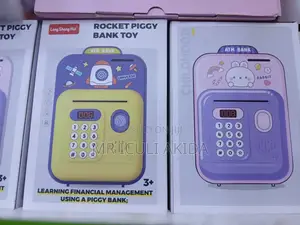 Kids Rocket Piggy Bank Toy Fr Learning Financial Management
