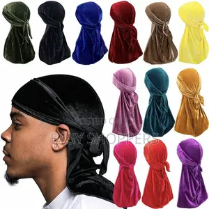 Designer Durag Turban Hat Wigs Durag Biker Headwrap Pirate