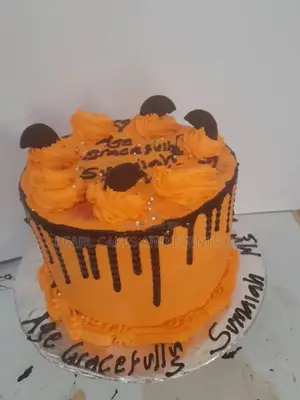 Orange Colour Cakes Birthdays Chocolate Biscuits 
